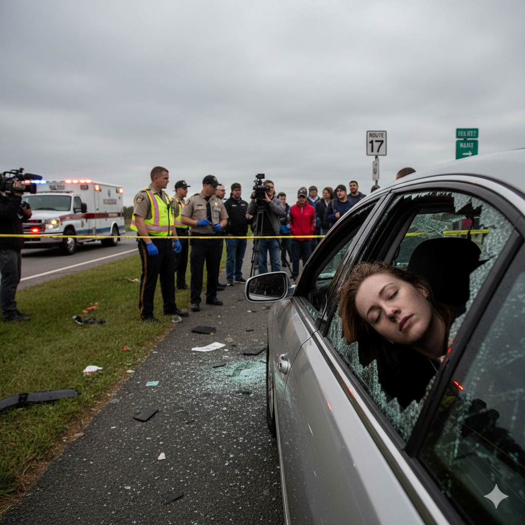 Woman dies in freak accident after car window traps her neck