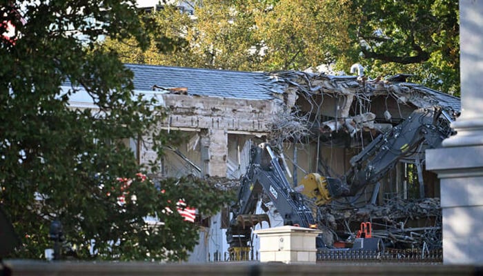 Why is Trump demolishing part of the White House?