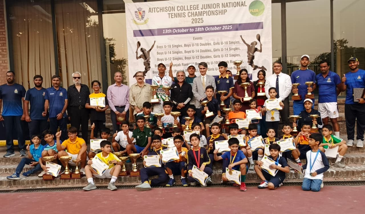 Two titles for Abubakar Talha in Aitchison College Junior National Tennis Championship