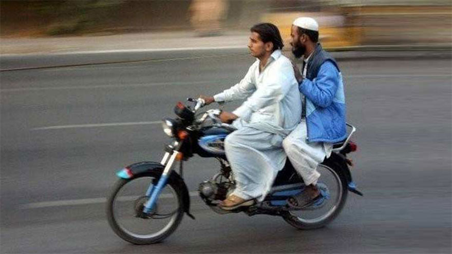 Pillion riding prohibited in Balochistan, women and children exempt