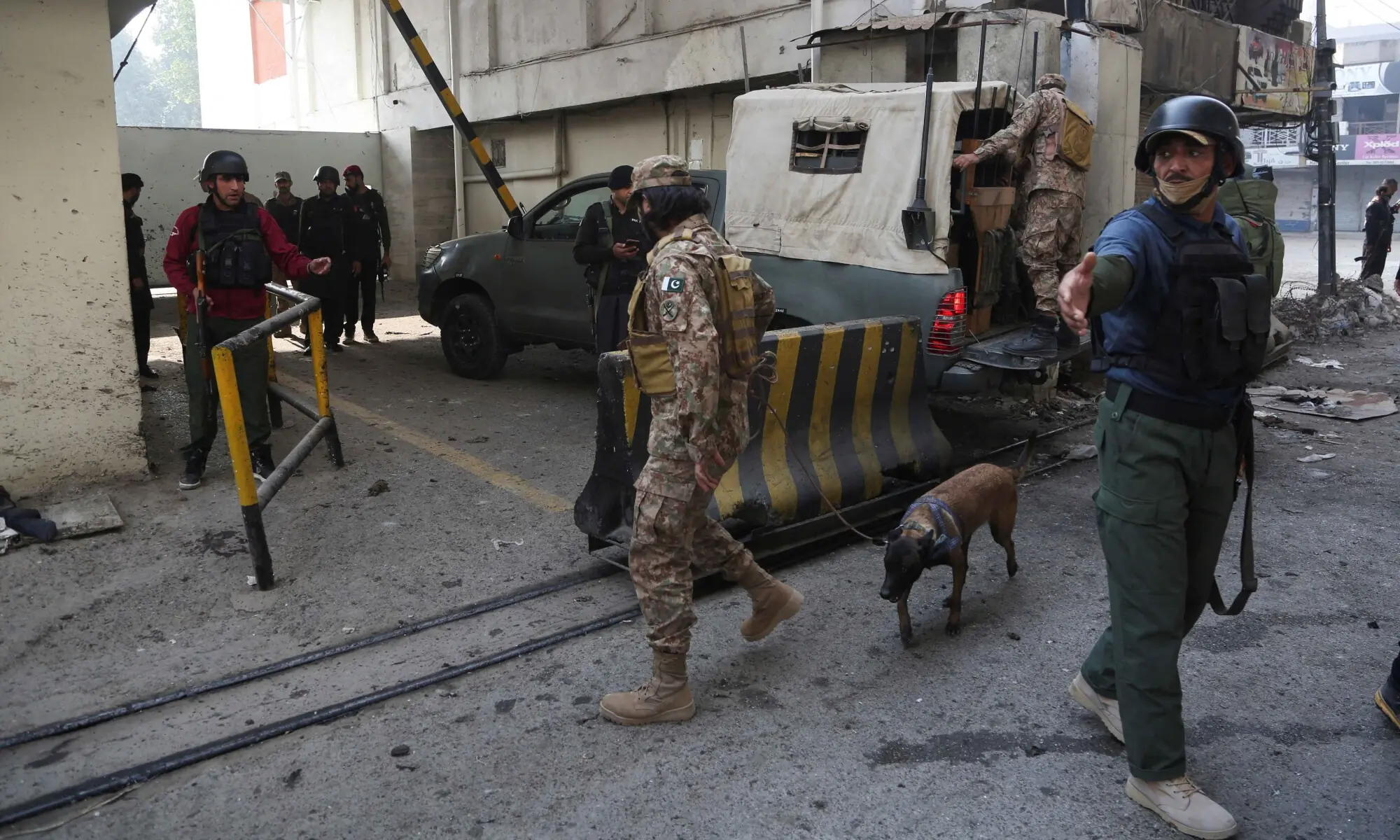 Three FC soldiers martyred as terrorists attack force's headquarters in Peshawar