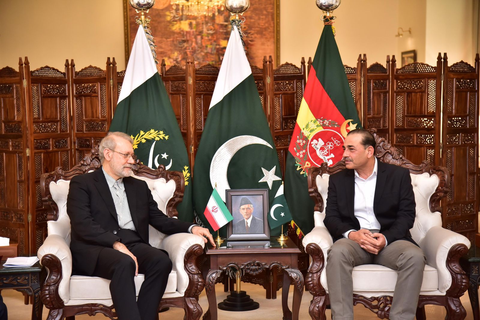 COAS Munir, Iran's NSA Larijani discuss counterterrorism, regional cooperation