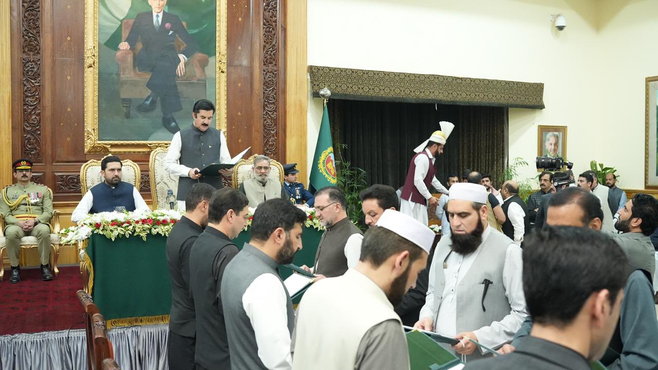 CM Afridi’s 13-member KP Cabinet sworn in ‘after weeks of delay’