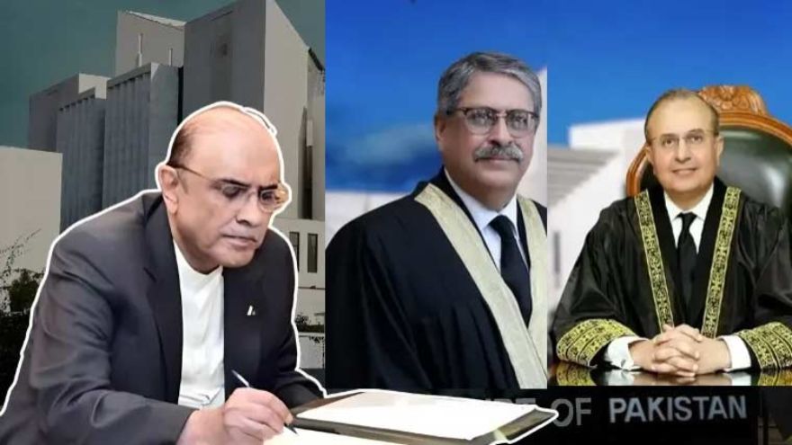 President Zardari accepts resignations of Justices Mansoor Ali Shah and Athar Minallah