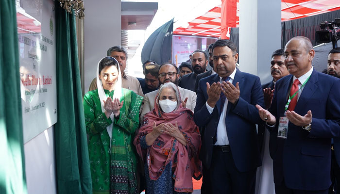 Aseefa Bhutto inaugurates SICVD hospital in Nawabshah