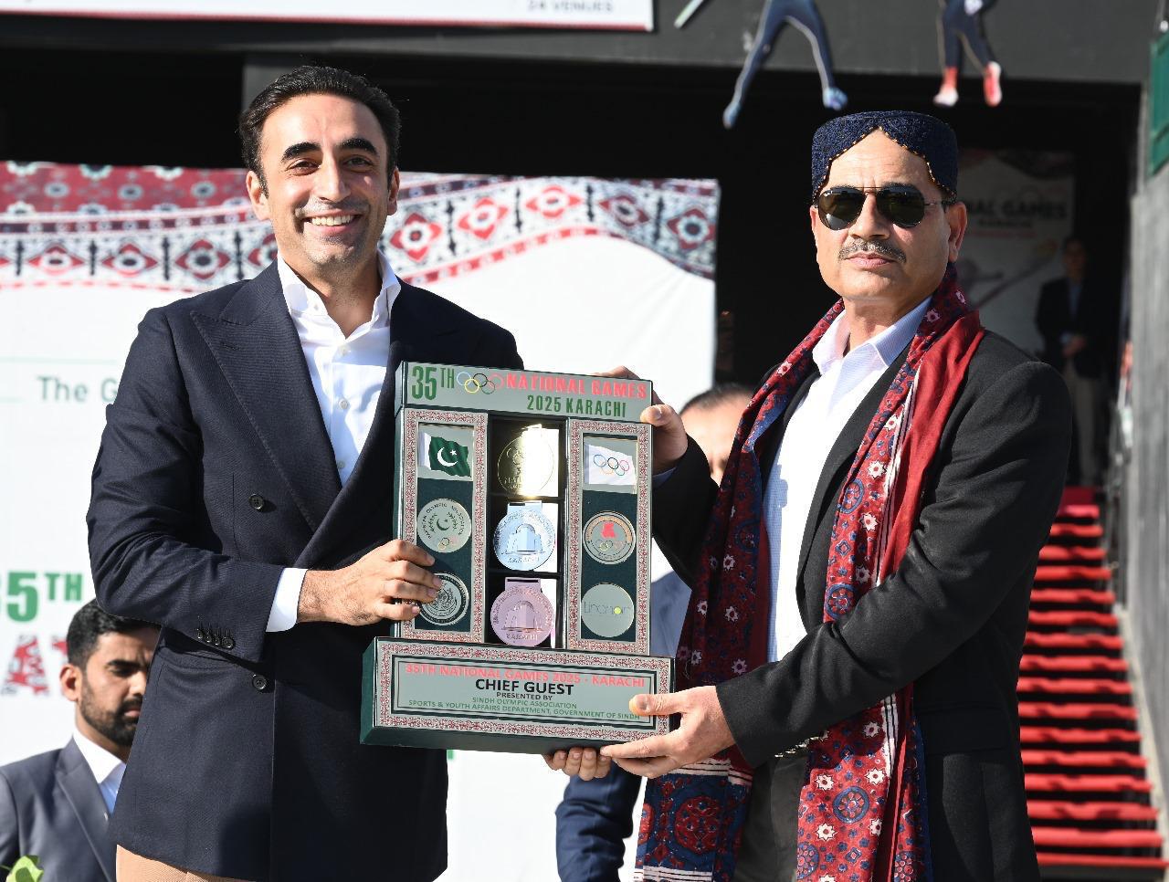 Field Marshal Asim Munir, Bilawal celebrate Army's win at 35th National Games