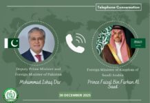 Dar, Saudi counterpart discuss ‘current regional situation, developments’ in telephonic call: FO