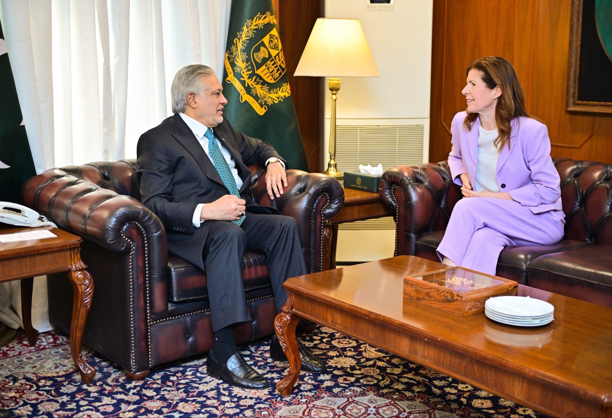 Dar, UK Minister of State discuss bilateral ties, regional and global issues