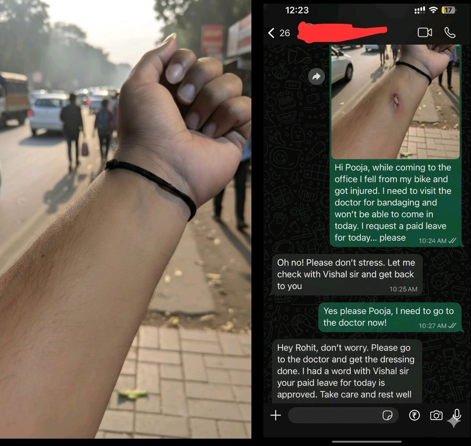 AI-edited photo sparks debate after HR approves leave based on fake injury