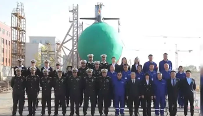 Pakistan Navy launches fourth Hangor-class submarine in China
