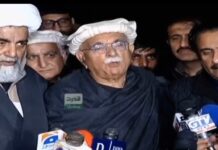 Achakzai condemns govt conduct, calls for constitutional supremacy at Lahore gathering
