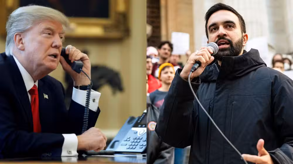 Zohran Mamdani challenges Donald Trump in first phone call after taking office