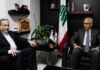 Iran foreign minister holds wide-ranging talks in Lebanon