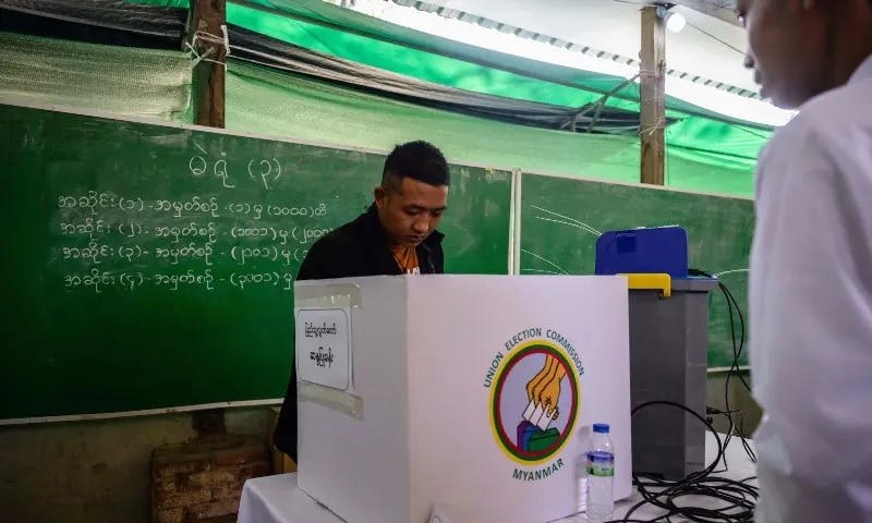 Myanmar junta wraps election with ally set to seal victory