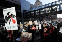 Thousands march in Minnesota and across US in nationwide strike to condemn ICE tactics