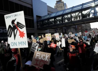 Thousands march in Minnesota and across US in nationwide strike to condemn ICE tactics