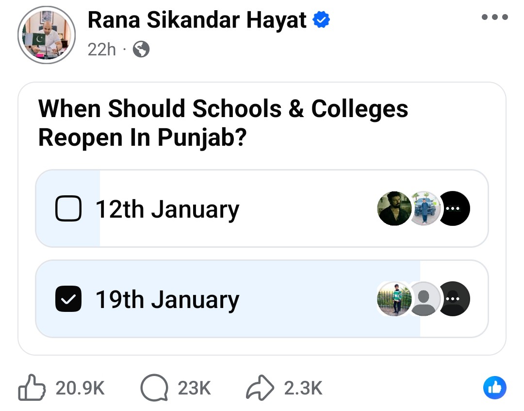 Public poll influences decision, despite school leaders' proposal to reopen on January 12