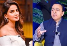 Journalist Naeem Hanif publicly apologizes to Saba Qamar over slanderous claims