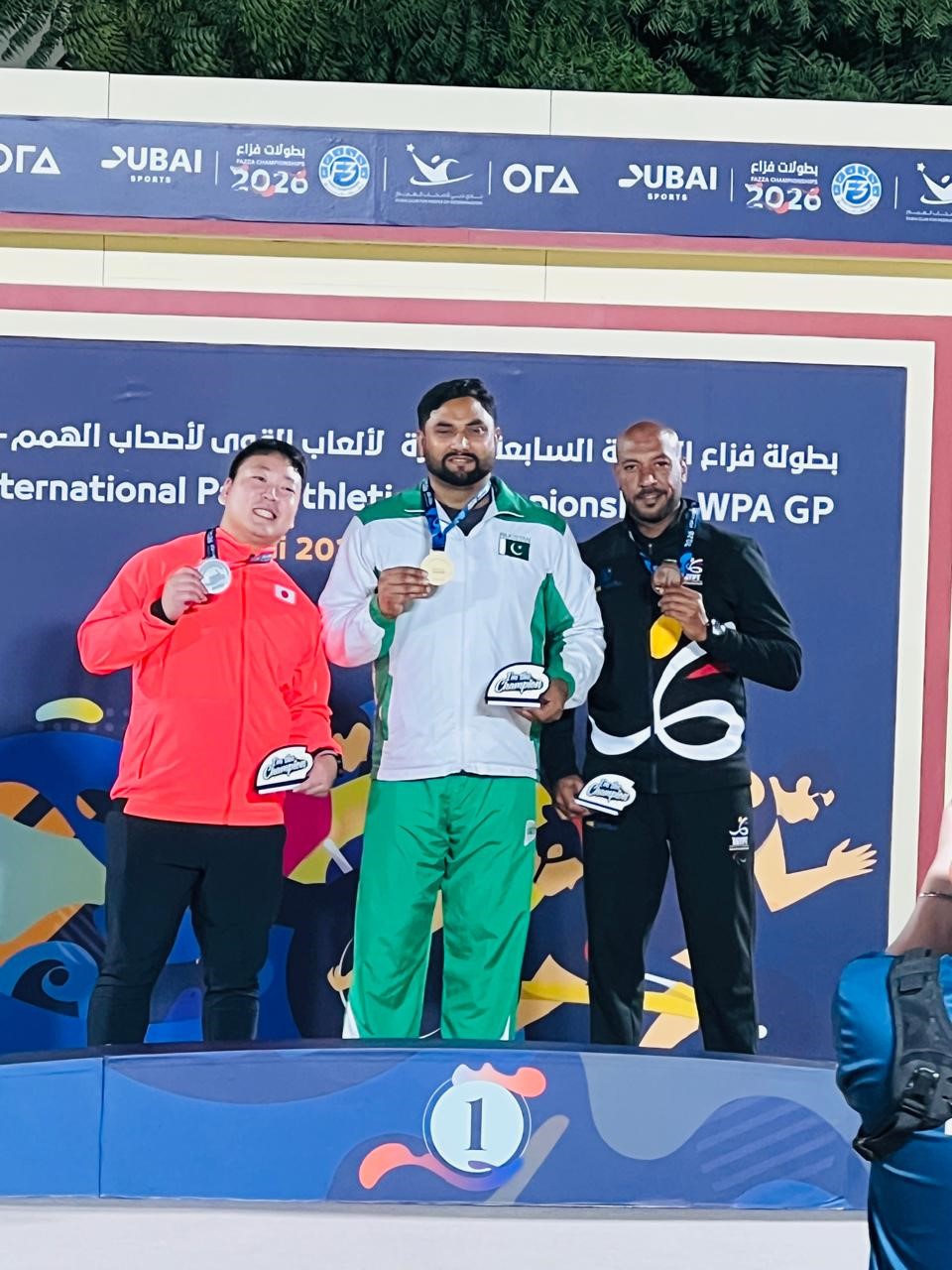 Haider Ali strikes gold for Pakistan at World Para Athletics Grand Prix in Dubai