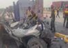 13 killed, 9 injured in oil tanker-bus collision triggered pile-up on M9 Motorway near Karachi