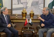 Naqvi, Chinese envoy reaffirm enduring Pak-China strategic partnership, joint counter-terror measures