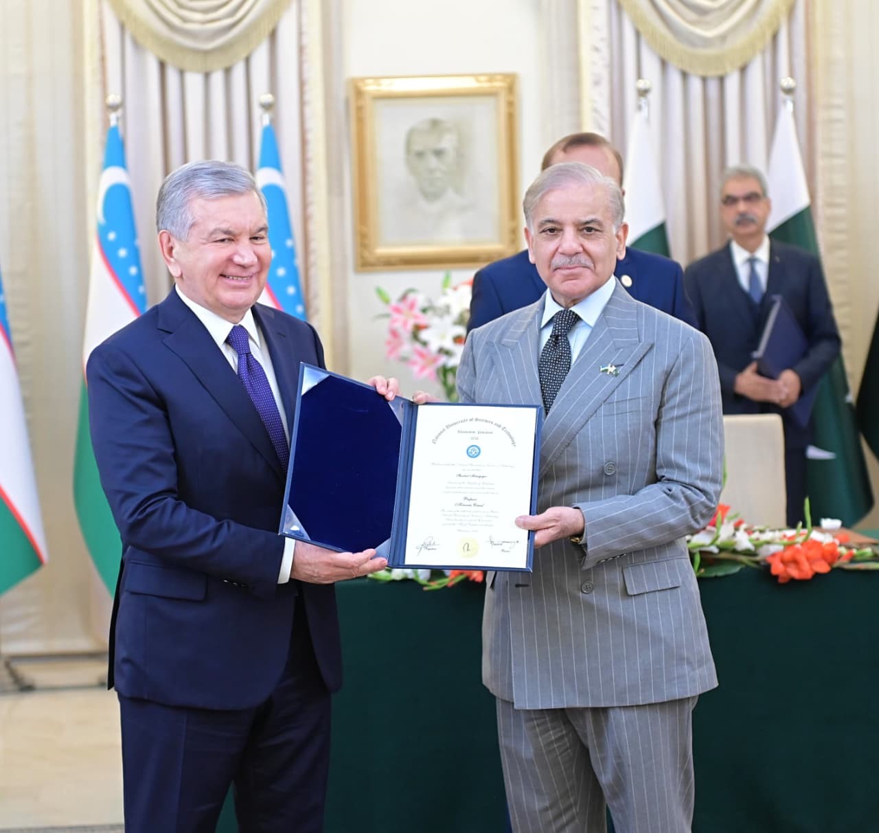 Pakistan, Uzbekistan seal ‘historic $2b trade deal,’ 29 MoUs as President Mirziyoyev arrives in Islamabad