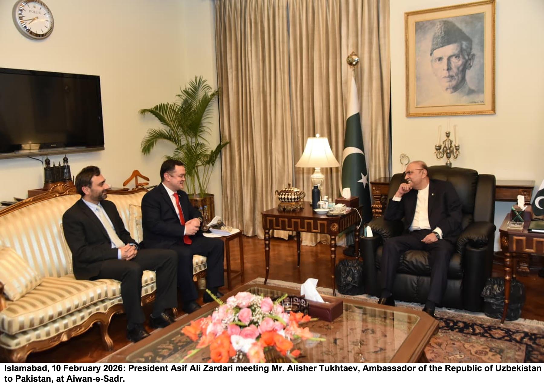 Pakistan attaches great significance to its close brotherly relations with Uzbekistan: President Zardari